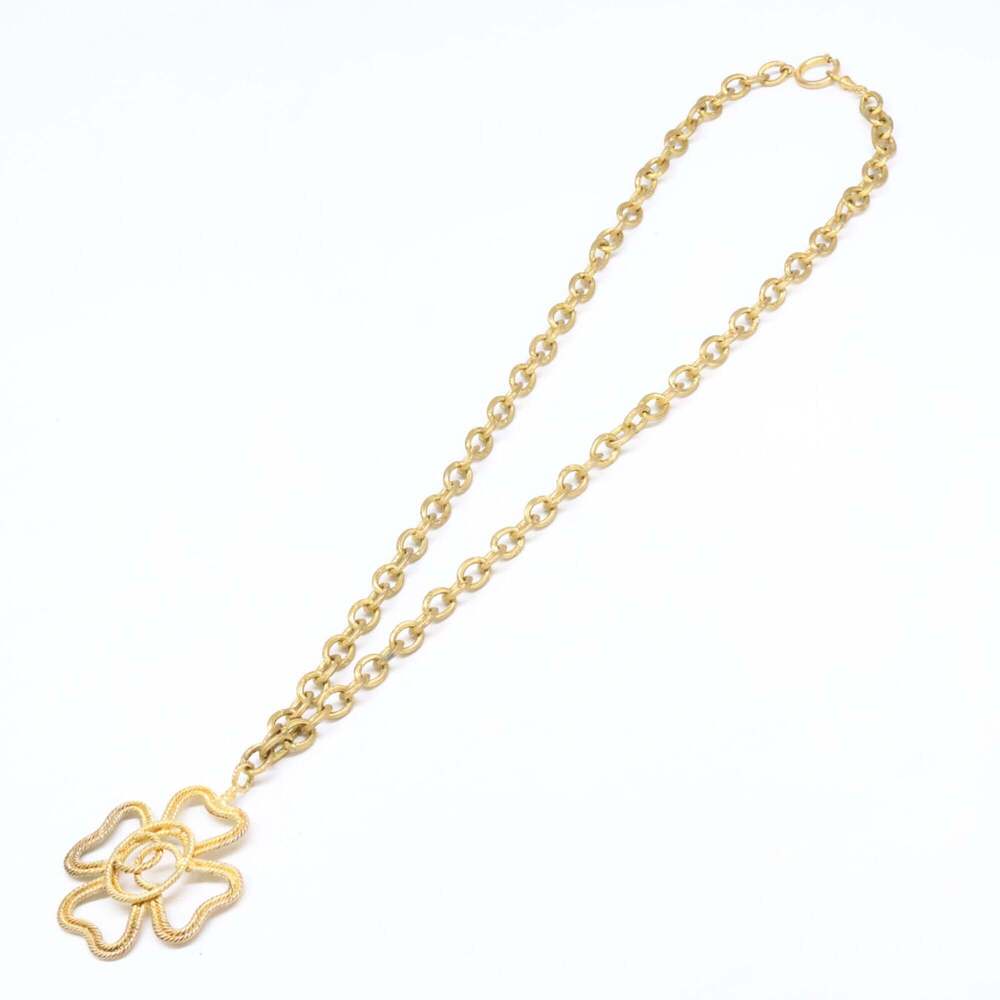 CHANEL Vintage Gold Logo Necklace - Picture 2 of 10